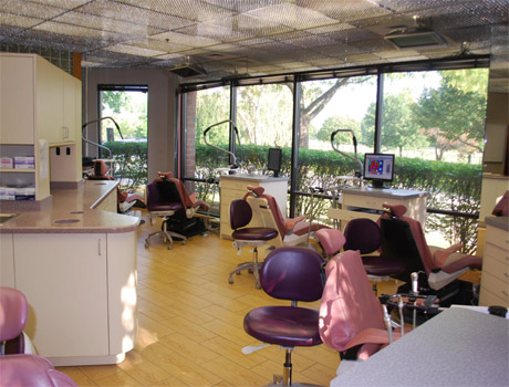 Main clinical room – this is where the MAGIC happens! Dr. Razdolsky and his wonderful staff work side by side to create Forever Smiles!